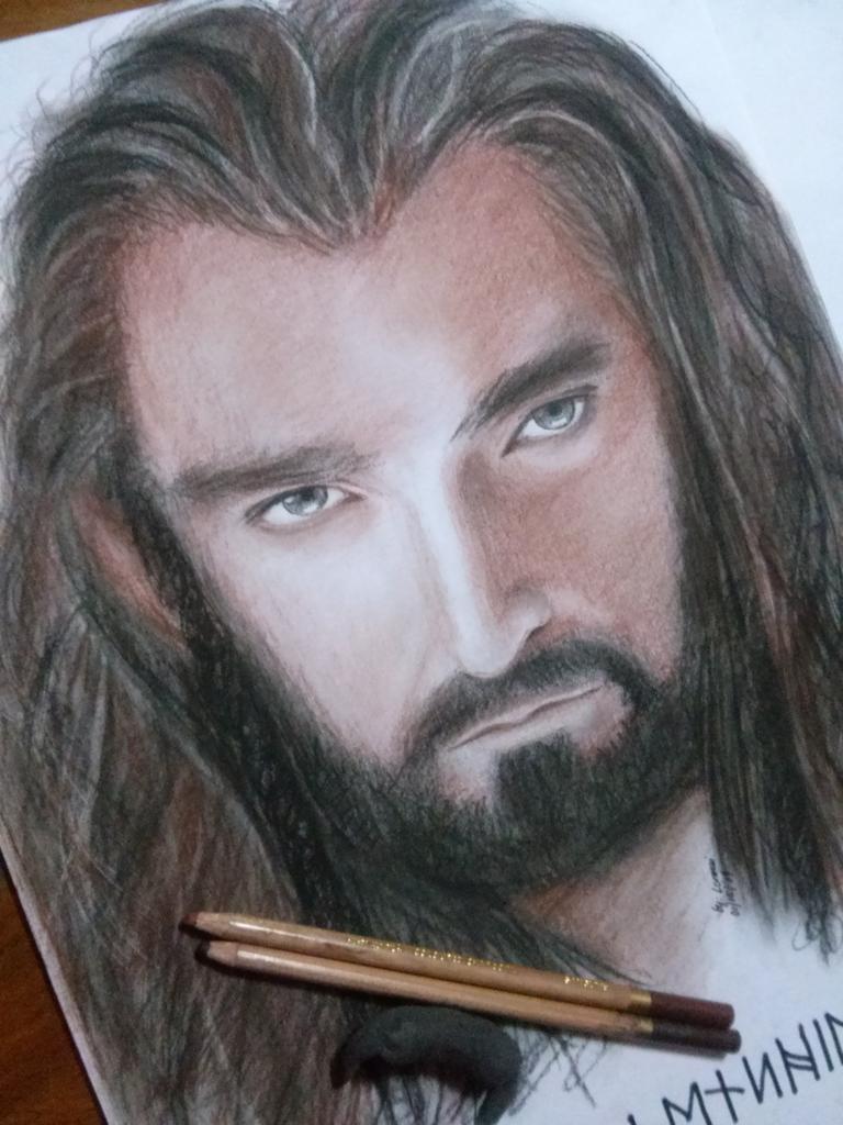 erzamai's tweet photo. Another drawing of Durin's folk #fandomgirl @TheHobbitMovie @RCArmitage #thorinoakenshield #kiliandfili #dwarves http://t.co/iSvfYjKcqb
