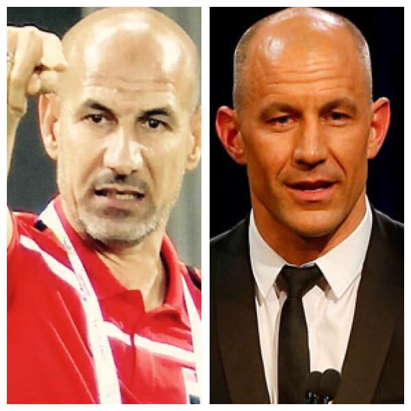 AndyMaherDFA's tweet photo. Anyone ever seen @warrentredrea and the Iraqi coach in the same place at the same time? #IRQvJPN http://t.co/8ecK7uuZqj