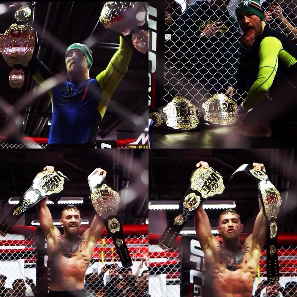 themmatriangle's tweet photo. @TheNotoriousMMA keeps proving his predictions right then he will be a @ufc two division #champ #champion #ufc #mma http://t.co/axtcfjddXy