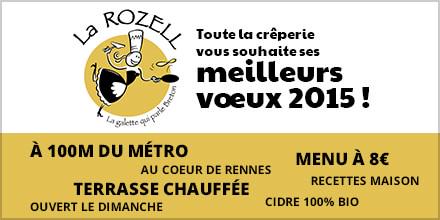 LaRozell's tweet photo. Toute l'équipe de La Rozell vous souhaite une excellente année 2015 et vous dit à bientôt !!! http://t.co/YtBhZKFdaa http://t.co/c58HLbeCqz