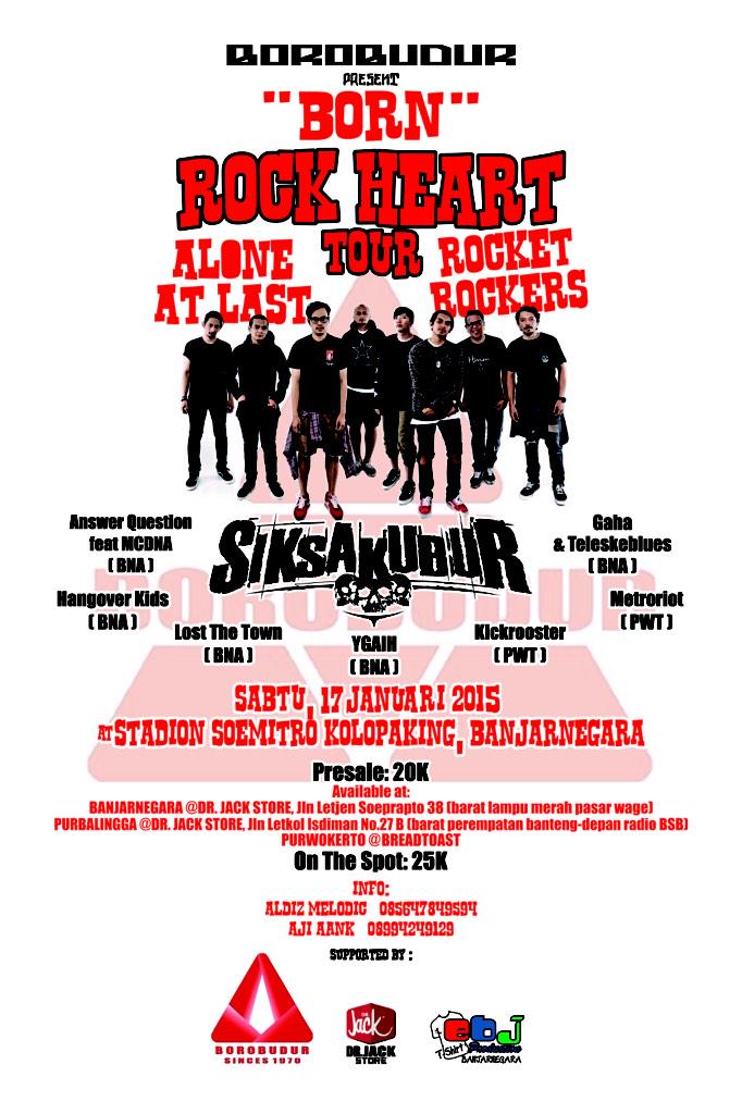 BOROBUDUR present: besok, Rockhearttour bareng ROCKET ROCKER/ALONE AT LAST/SIKSA KUBUR <a href="/banjarnegara/">chubby sayang</a>