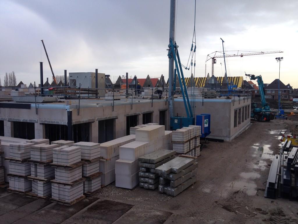 Bouw van de nieuwe school voorloopt voorspoedig!