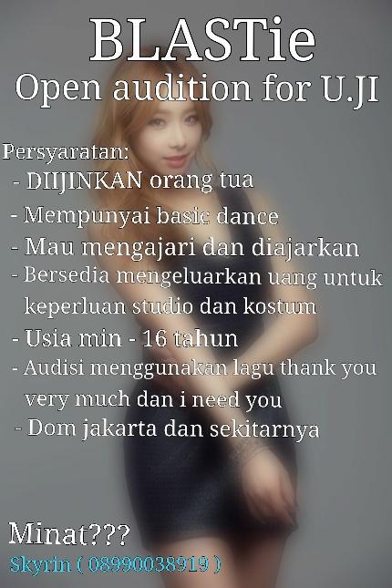 <a href="/RedFeelFelt_DC/">RFF</a> [HELP RT!!] Hayy~ we're BLASTie DC of BESTie open audition for U.JI , minat?? Cek pict ^^ gamsa~