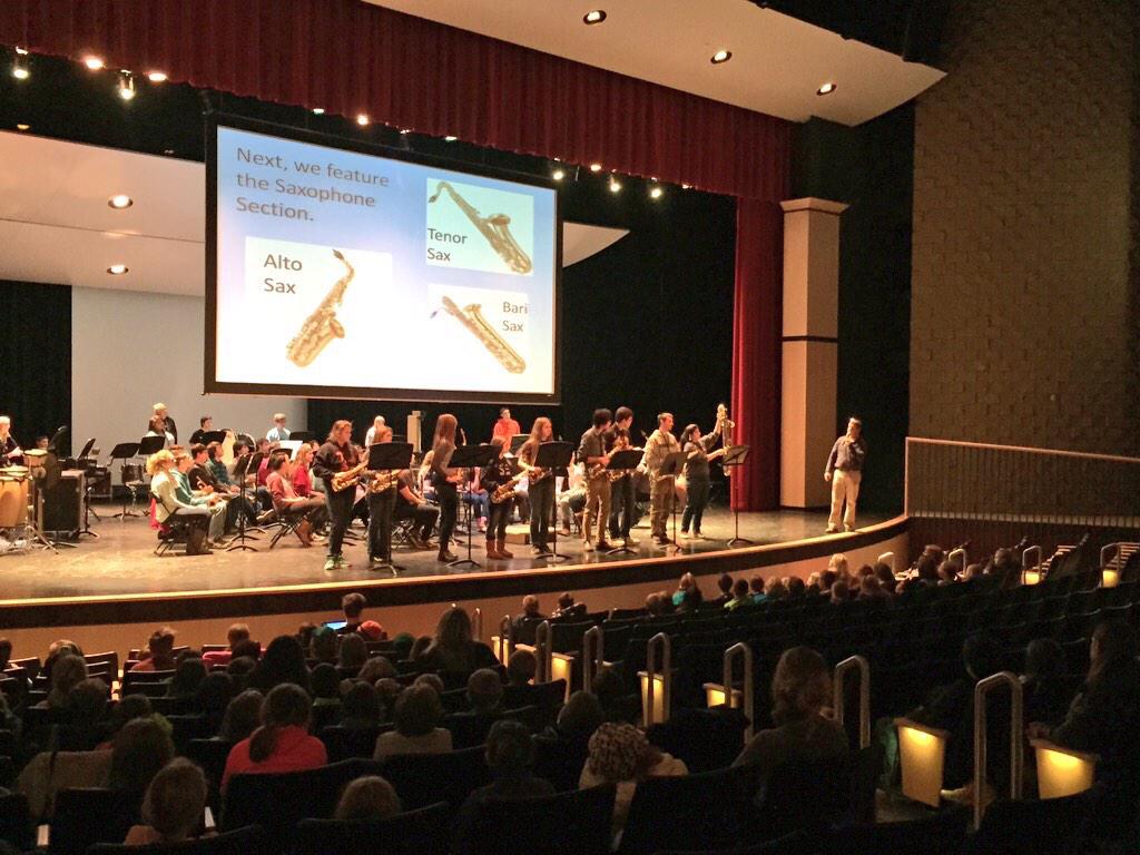 MrTonyPetersen's tweet photo. TKHS Symphonic Band gave an incredible performance for Page Elementary students today #TKStrong http://t.co/AfzmePrO8c