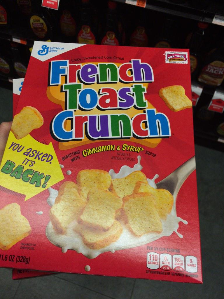 GarickG's tweet photo. .@GeneralMills, you've made this boy very happy today. #FrenchToastCrunchIsBack http://t.co/S5rBiAEbIj