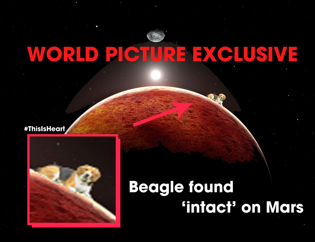 thisisheart's tweet image. WORLD EXCLUSIVE PICTURE: Lost Beagle 2 on Mars. #Beagle2