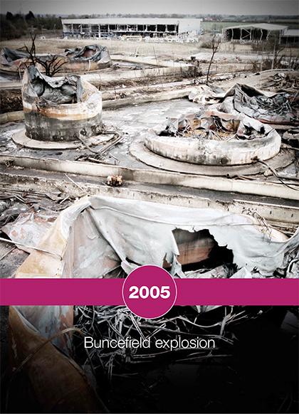 H_S_E's tweet photo. 2005 - Buncefield,the biggest peacetime explosion in Europe,heard over a hundred miles http://t.co/eMGJmObIUm #HSE40 http://t.co/NZOxXwxaiM