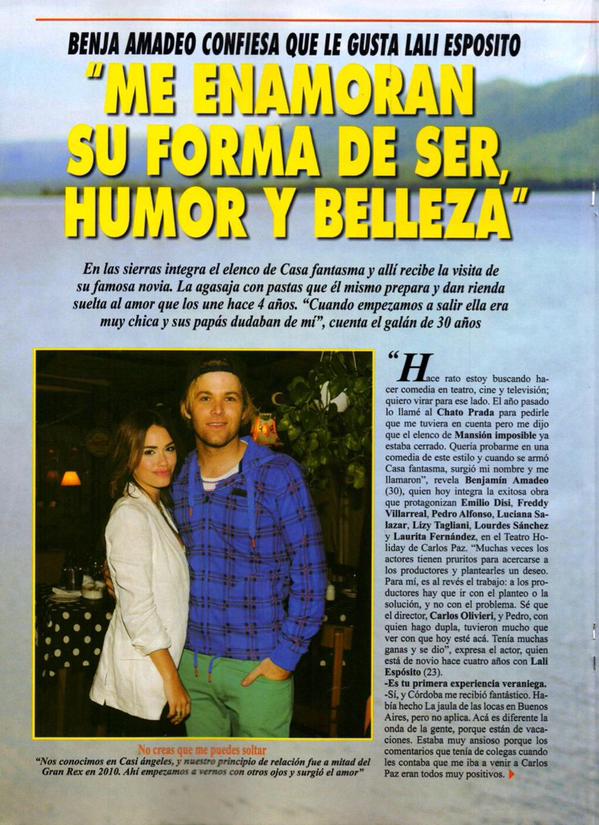 Zlata89's tweet image. Nota de Benja en Pronto benjaminamadeo22.blogspot.com.ar/2015/01/revist… #Amadeistas #Benjali