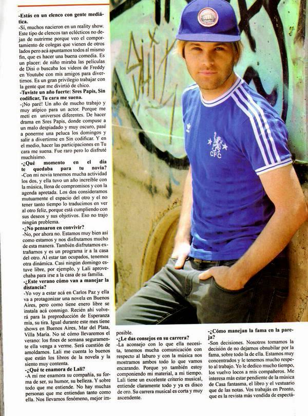 Zlata89's tweet image. Nota de Benja en Pronto benjaminamadeo22.blogspot.com.ar/2015/01/revist… #Amadeistas #Benjali