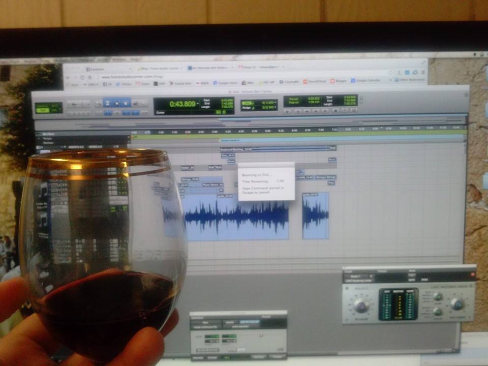 FrumPics's tweet photo. HOCK-@HillelKapnick Recording for a new AKA Pella track! — with @ShmuelBraun at #UptopStudios. http://t.co/kHmk6B8LmG