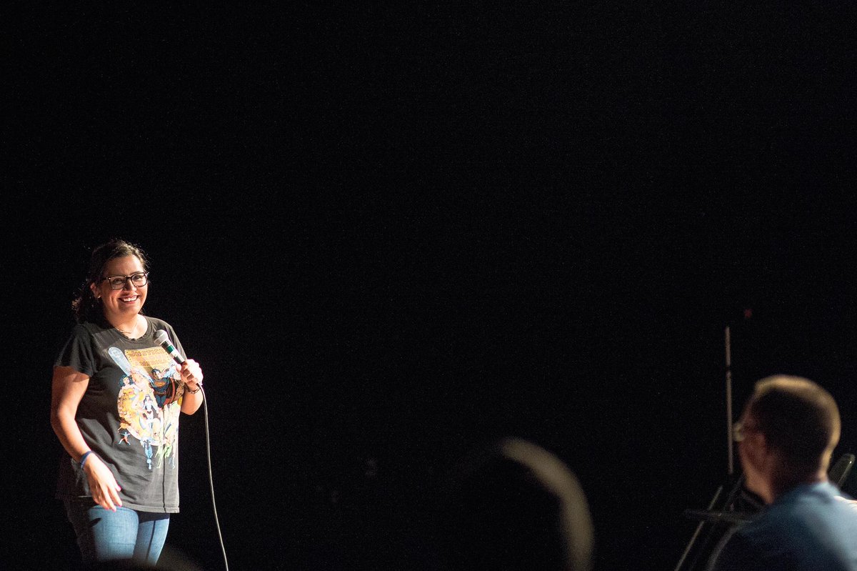 LimestoneFest's tweet photo. #FlashBackFriday @CristelaABC star - the hilarious @cristela9 at the @IvyTechWaldron #LCF14! Pic by @tallsmallphoto http://t.co/nkCDduum4G