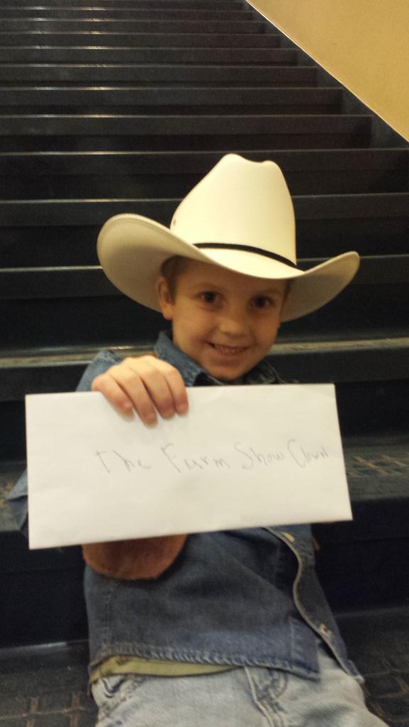 Fan mail for #rodeo clown Keith Isley hand delivered by this awesome cowboy. #rodeofan #clownmail