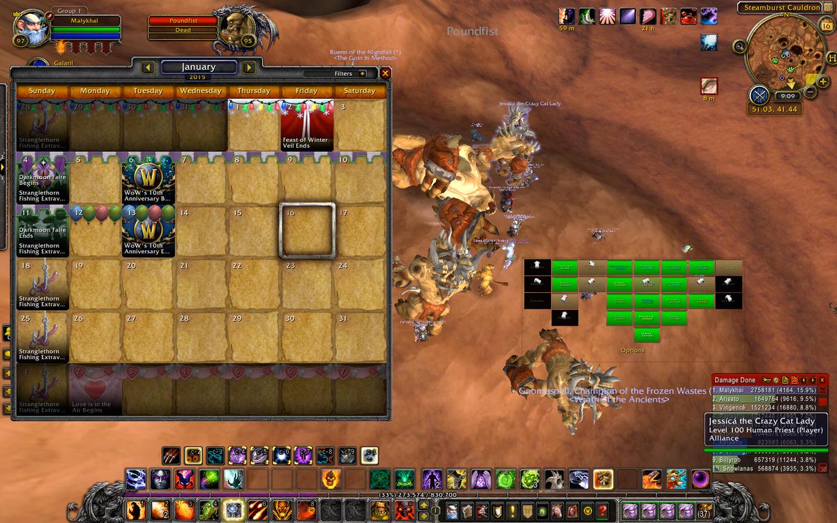 SymbolicLogic's tweet image. Stormrage Poundfist Kill. Waited for whole raid to get to NE spawn. Jan. 16, 2015 @ approximately 9:00am  #Poundfist