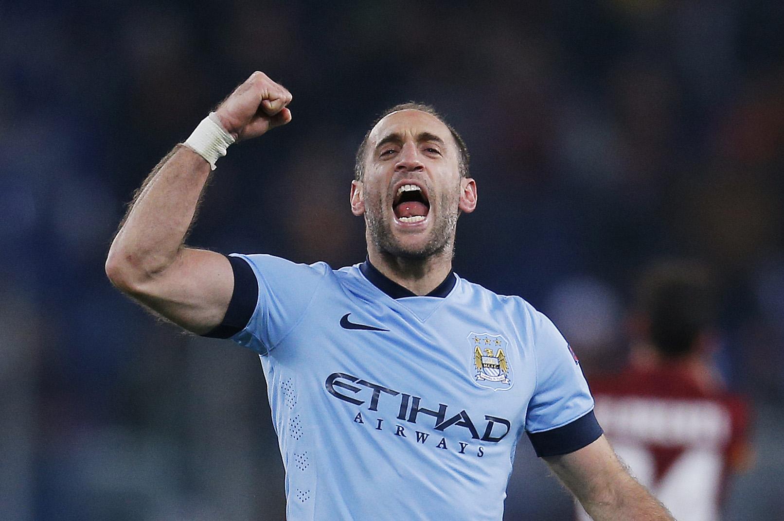 Happy 30th birthday to Man City full-back Pablo Zabaleta. He\s won 2 Premier League titles & 1 FA Cup with the club. 