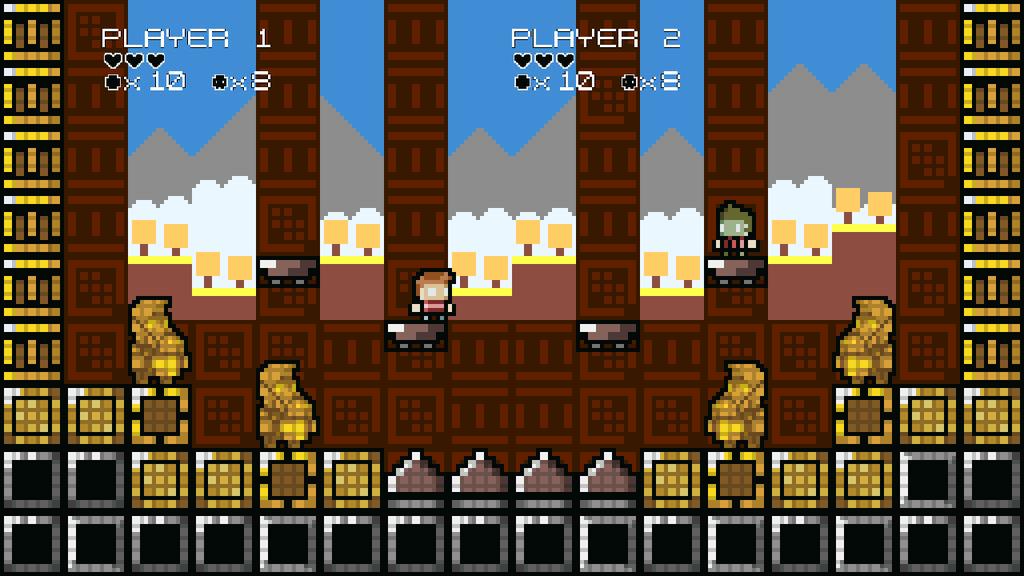 BeejaX_Games's tweet photo. Ingame screenshot of #VirtualSlice - Imagine Mega Man boss battles if they were a 2 player couch brawler @AlleyBoy81 http://t.co/FaHRdt9pqJ