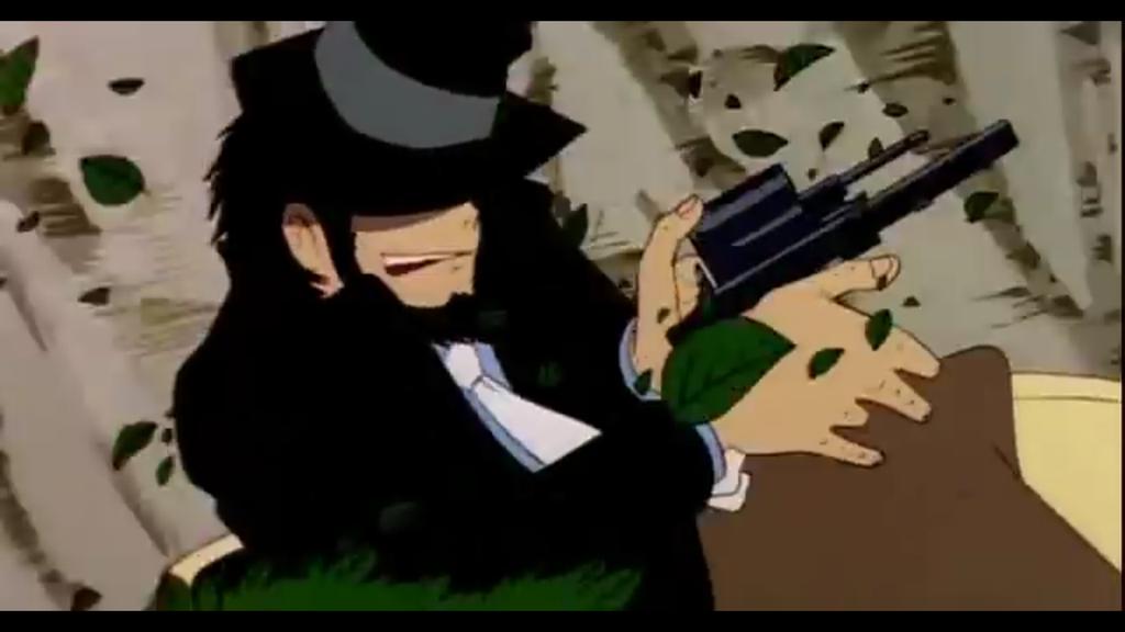 ジブリな Pa Twitter 次元が使う銃は S W M27 357マグナム4インチ 機関銃は シモノフ Ptrs1941 カリオストロの城 金曜ロードショー Http T Co Jdertmyluu Twitter