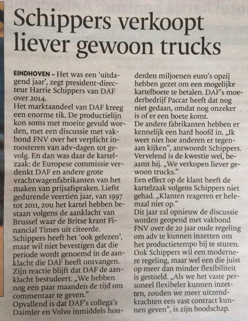 LintermansM's tweet image. #DAF is goed #bezig in het #klein en het #groot