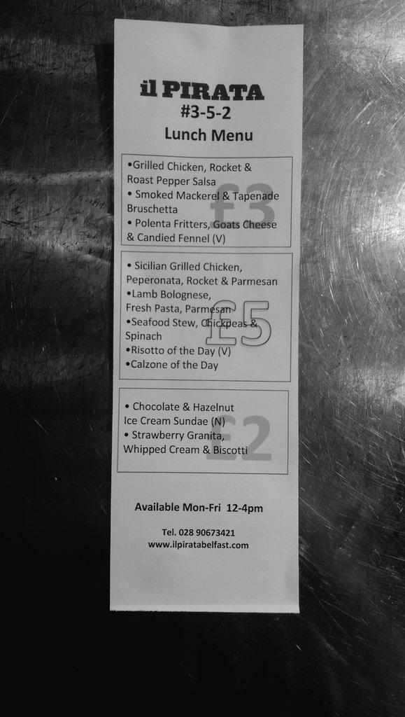 ilpiratabelfast's tweet photo. Join us for the best value lunch in the east of the city. The perfect treat in this cold weather. Calzone anyone? 😊 http://t.co/gQAoLyZ9A4