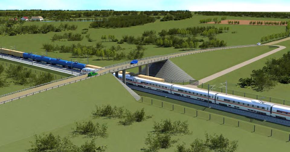 This is how Rail Baltica high speed rail in Estonia could look in the future. Early render by Hendrikson &amp; Ko.