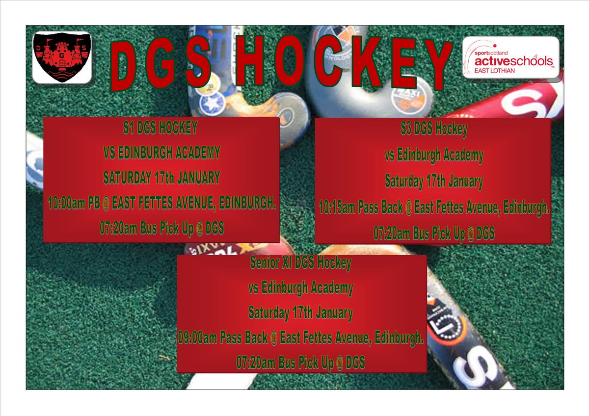 DGSActiveSchool's tweet photo. Come along and support DGS Rugby &amp; Hockey this Saturday 17th January! Details below! #DunbarGrammar #hockey #rugby http://t.co/IqaO1kLTAj