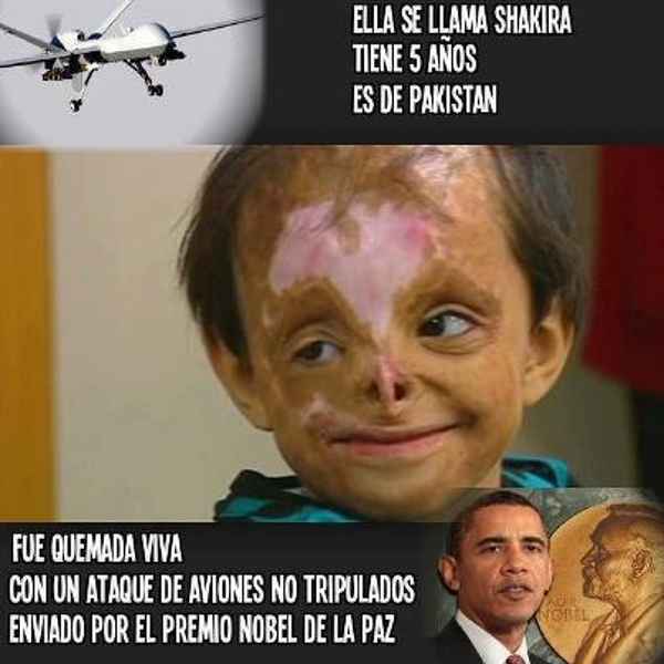 subversivos_'s tweet photo. Me llamo Shakira tengo cinco años #YoNoSoyTerrorista ...he tenido la mala suerte de "CONOCER" al Nobel de la Paz http://t.co/ewINWALyWX