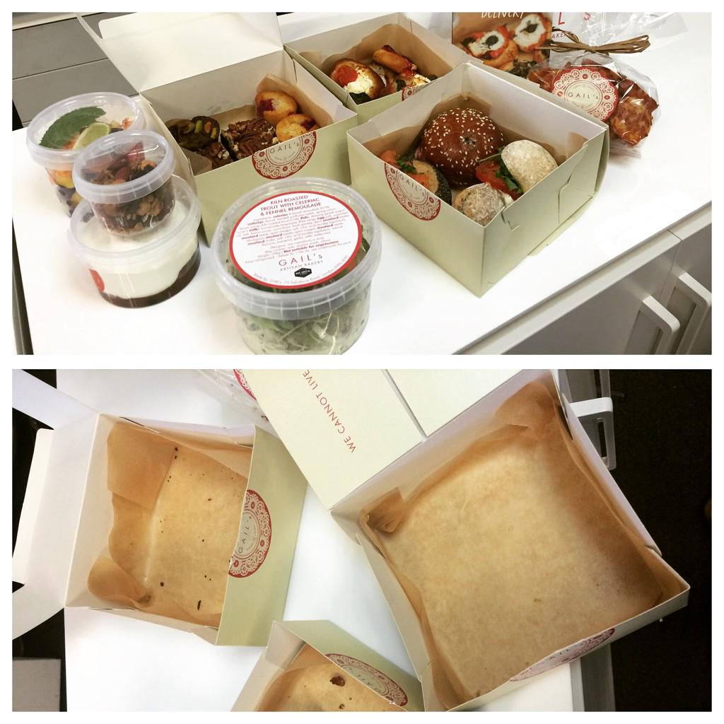TimField1's tweet photo. Thanks @GAILsBakery for this awesome lunchtime treat #gailsdelivery #foodcoma http://t.co/5MBhgR7EZ4