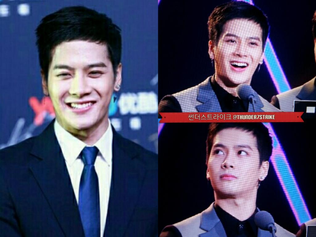 thunder7strike's tweet photo. 150116 Youku Night 잭슨♥ #Jackson #Got7 http://t.co/9EFEKtvUn0