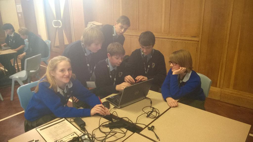 RogersonChet's tweet photo. @chetscience Year 8 working hard at the IET Faraday Challenge Day http://t.co/4kbBMDSYM3