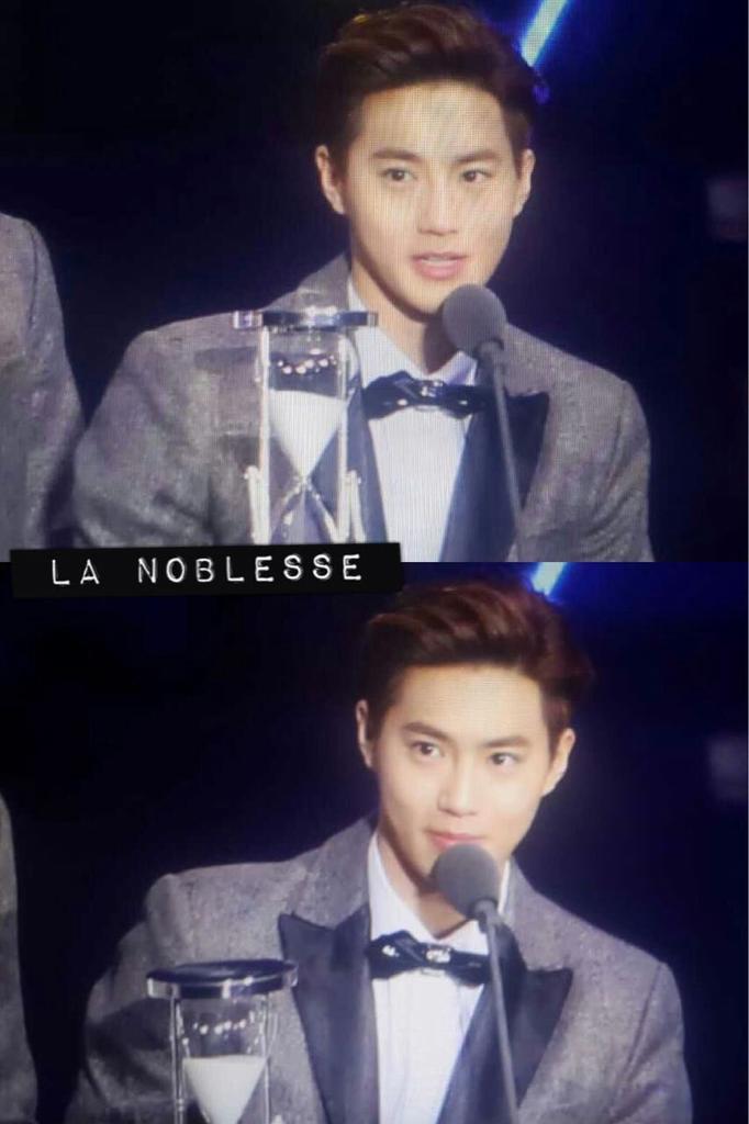 LaNoblesse_0522's tweet photo. 150116 YouKu Night #SUHO #수호 The Top Asian Group! Congratulation! http://t.co/mmmAFAoYnk