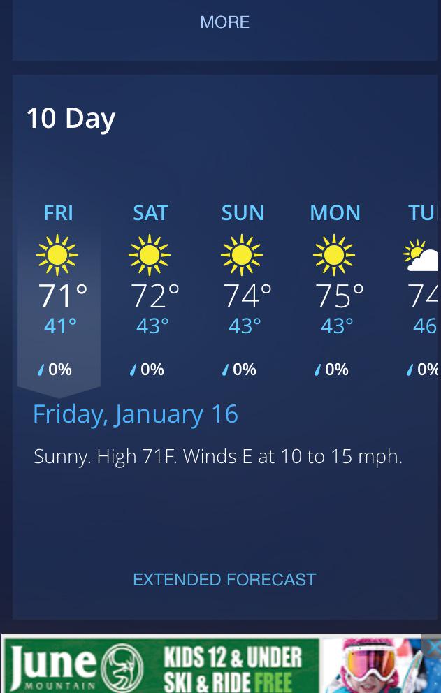 ATCmandy's tweet photo. Now that's an AZ winter weekend forecast!! http://t.co/YaL7y2r7ak