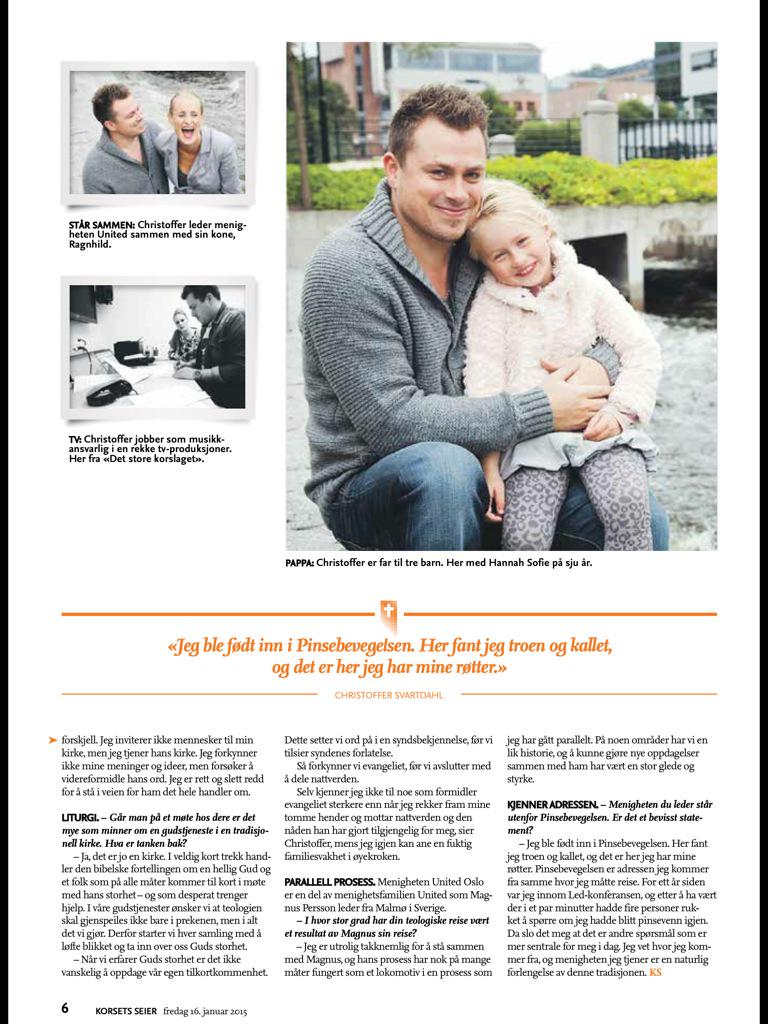 Magnus_Persson's tweet photo. Fin artikel i norska @korsetsseier om Christoffer Svartdahl, pastor i @united_oslo http://t.co/BetkMR6iTl