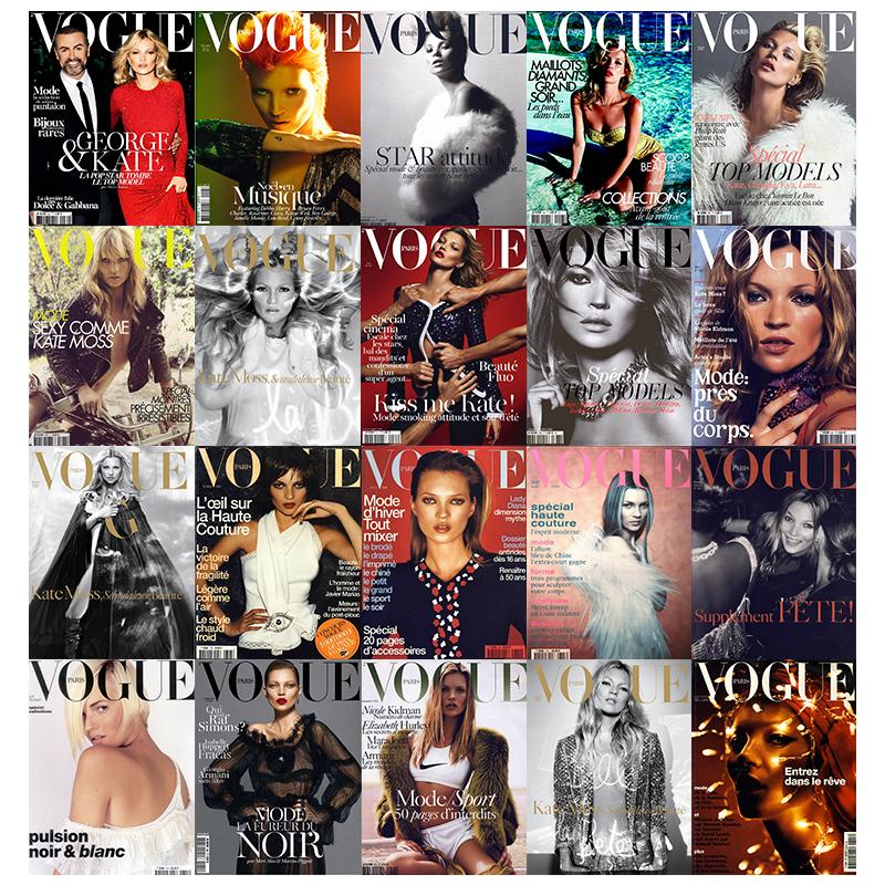 Happy birthday Kate Moss!!
Vogue rend hommage à la brindille en 20 couvertures 