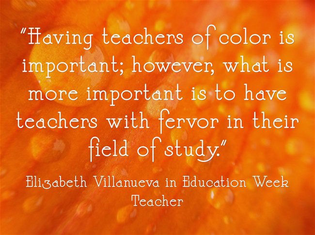 MGCollegeMAT's tweet photo. "Teachers Of Color Can 'Broaden Student Perspectives'" http://t.co/0Cgvpu0OQE by @Larryferlazzo #edchat http://t.co/hXSEQlcMk0