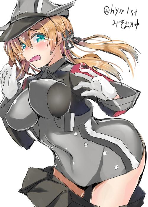 #艦これ版深夜の真剣お絵描き60分一本勝負 プリンツ・オイゲンちゃん 