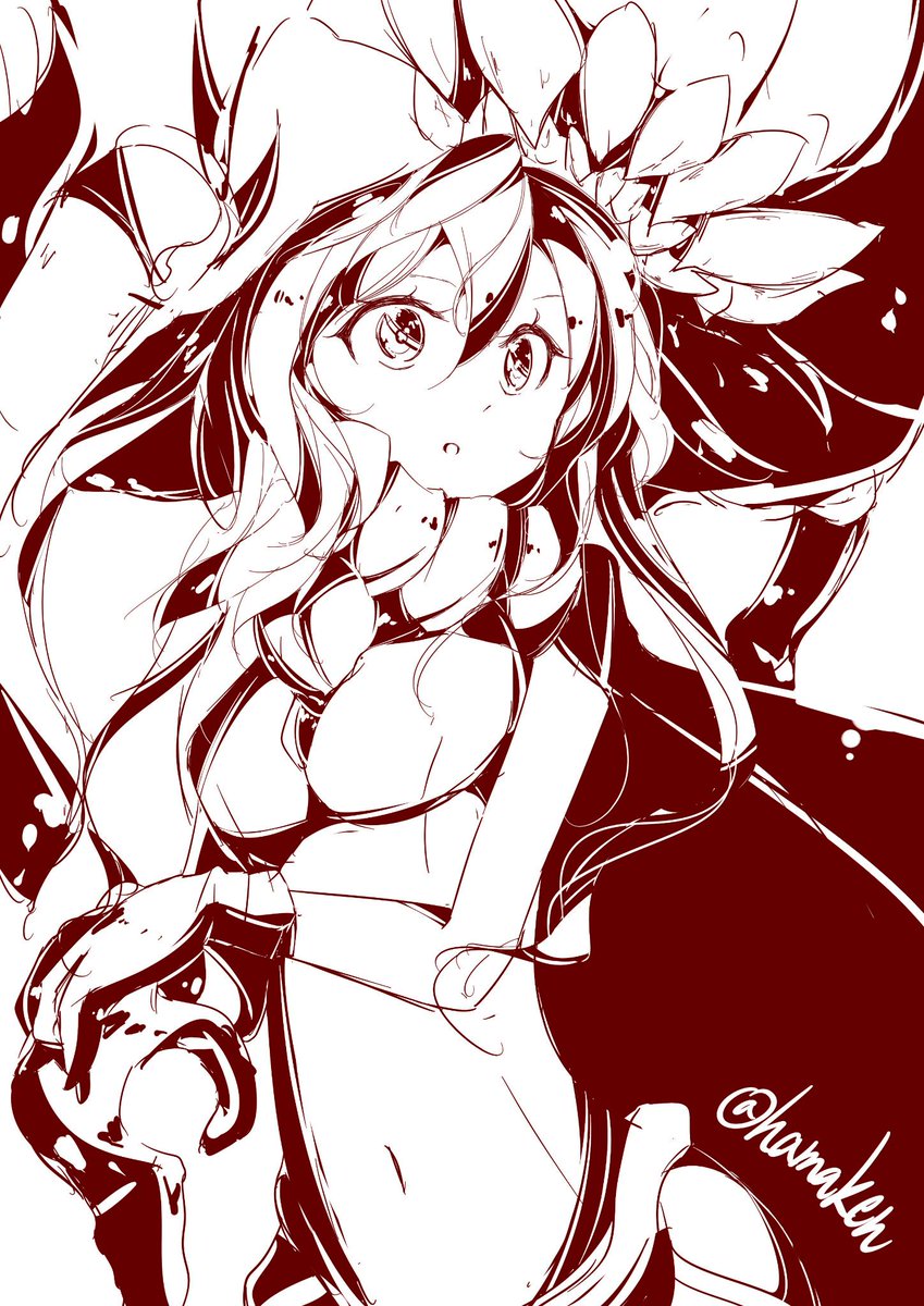 ヲ級ちゃん。
#艦これ版深夜の真剣お絵描き60分一本勝負 