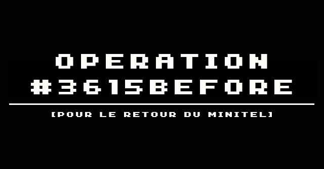 lebefore's tweet photo. Nous, OKLM▒░░░▒
(OK Le Minitel)░░▒▒
revendiquons▒▒░▒▒
le piratage du before▒
#op3615before▒▒▒▒
Plus d'infos, bientôt http://t.co/AR1gg6GCYU