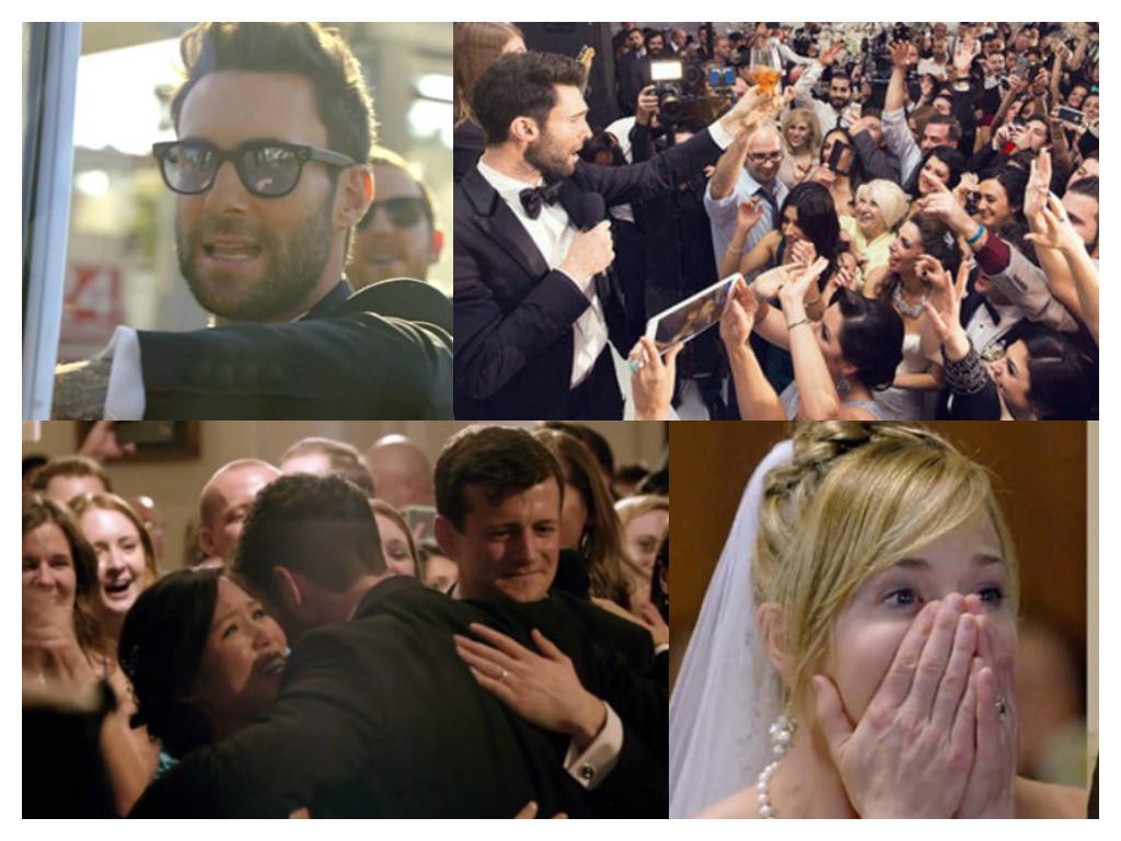 (VIDEO) Maroon 5 sorprende a novios cantando en sus bodas  ecuav.tv/1E7ael3