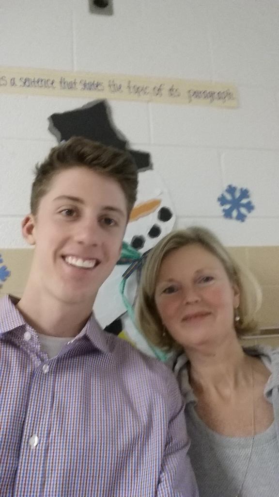 camhewitt30's tweet photo. Mrs. Lampen and I enjoying another wonderful day of teaching! #EDKARIS @KarisProf http://t.co/A3pADJxLwK