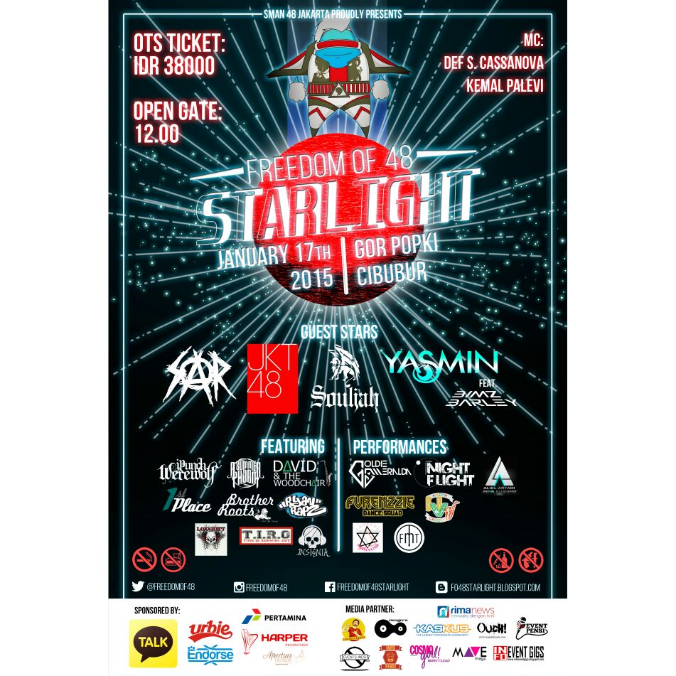 Tomorrow! January, 17th 2015 17.40 pm <a href="/HVJofficial/">Hero Van Java</a> at GOR POPKI Cibubur. Further information: <a href="/Freedomof48/">Freedom of 48</a>