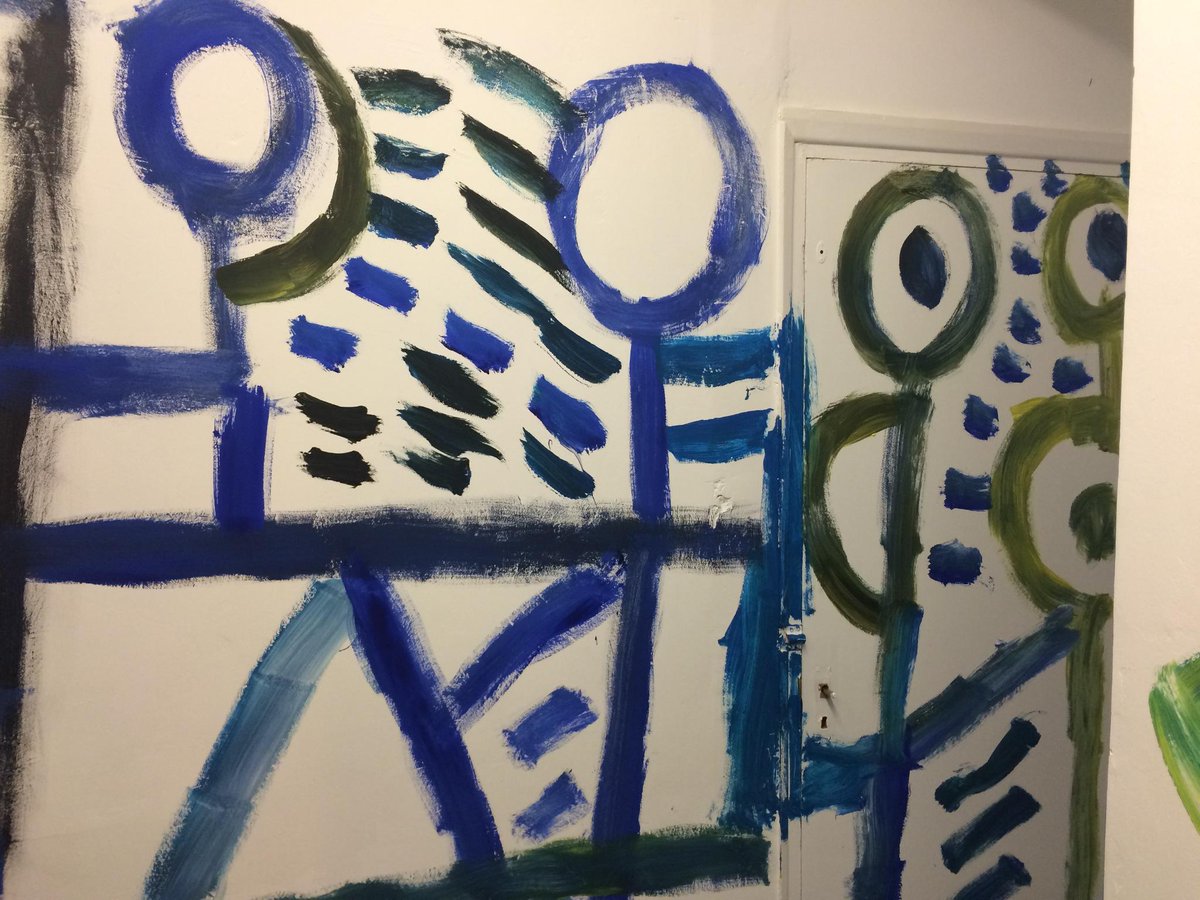 Patrick here at ArtHalo today decorating the ArtHalo entrance not long now until we open @RISEgalleryuk in Croydon