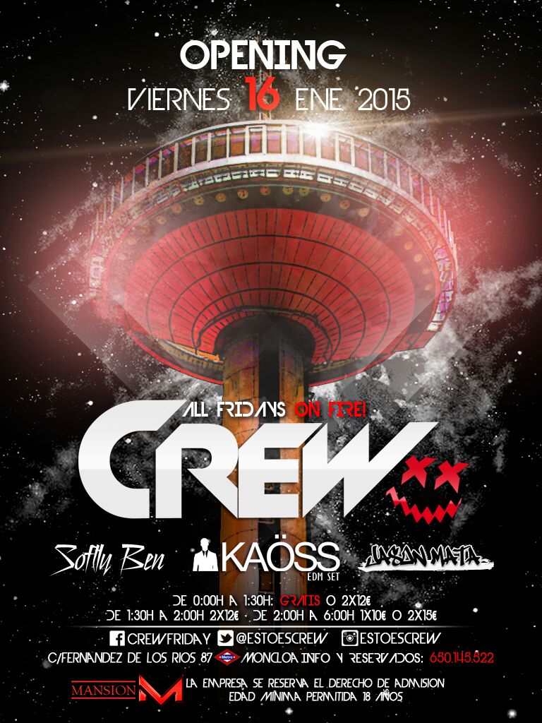 Softly_Ben's tweet photo. Esta noche hay lioooo ! ! ! @EstoEsCrew entrada #GRATIS hasta la 1:30 #OpeningCrew #AllFridaysOnFire http://t.co/7s26gbs2o3