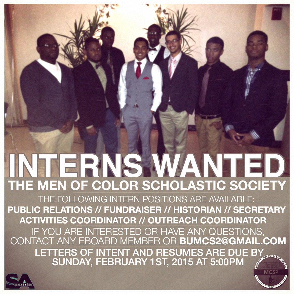 BUMCS2's tweet photo. We are looking for interns. #StillClimbing #Mcs2 http://t.co/as9jEEmc3v