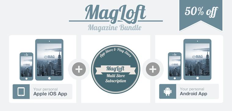 Full branded Android AND iOS App for less than $300? Hurry up, our promotion ends in 6 hours. magloft.com/promotion