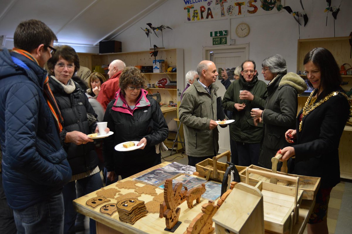 A great opening to the <a href="/MiSTiverton/">Men in Sheds</a> project today. Pop in 9-5 on a Thurs or Fri for a cuppa, cake and creativity!