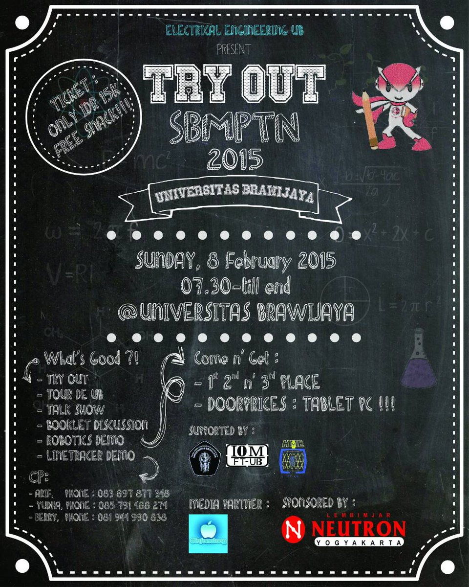 Electrical Engineering Present TRY OUT SBMPTN UNIVERSITAS BRAWIJAYA #TOUB2015