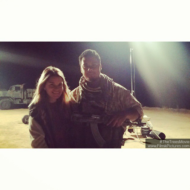 TheTreesMovie's tweet photo. Charlie and Chance Monroe on set. The #bond between these two on and off the screen is incredible. #TheTreesMovie http://t.co/M0w9fZO1yh
