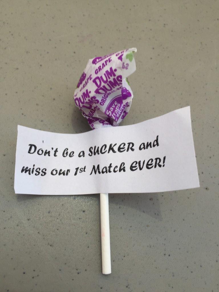 LorasMensVB's tweet photo. Come see our team outside of the cafe during the lunch hour! Still selling shirts for $10! Come grab a sucker too! http://t.co/gj6JcrWNhQ