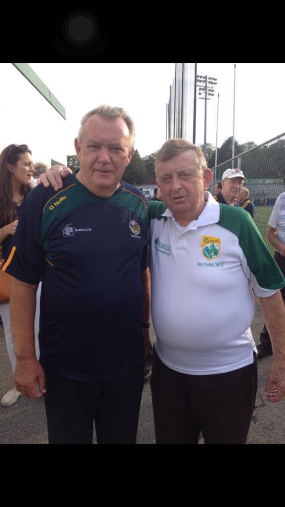 Tim on the right with his friend Jim after the kerry final 2014