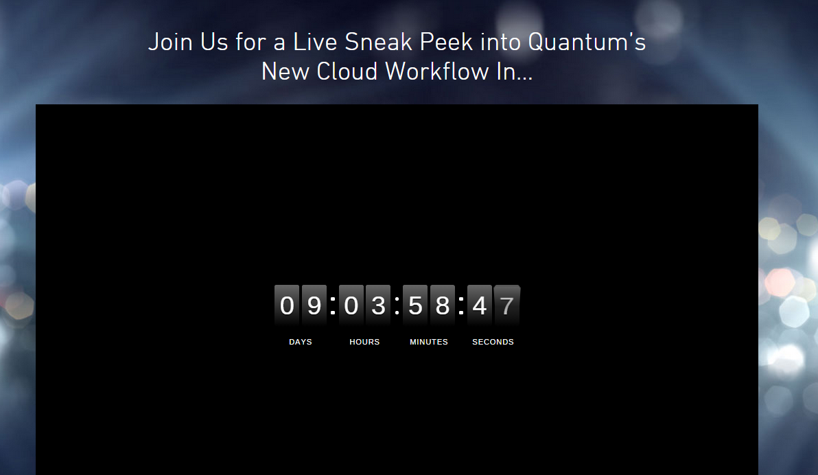 QuantumAlliance's tweet image. Countdown to #cloudworkflow! Join @QuantumCorp for a live announcement of new #cloud vision qntm.co/1wb5MLI