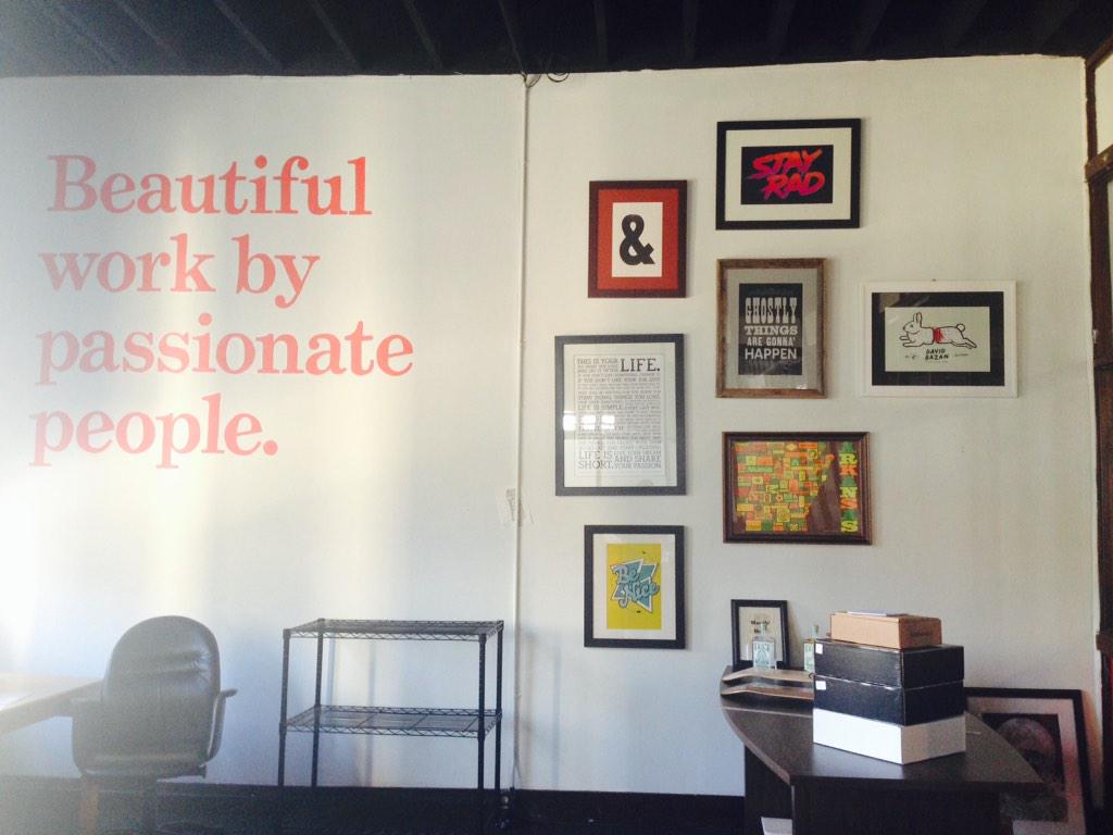 Visited the <a href="/madebyfew/">Made by Few</a> workspace today in <a href="/NobleImpact/">Noble Impact</a> . Inspirational quotes + doing what you love = Few